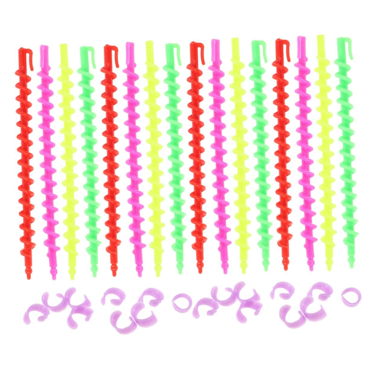 Beaupretty 130piezas Rodillos De Pelo Espirales Para Varillas De Perm De De Para Salones y