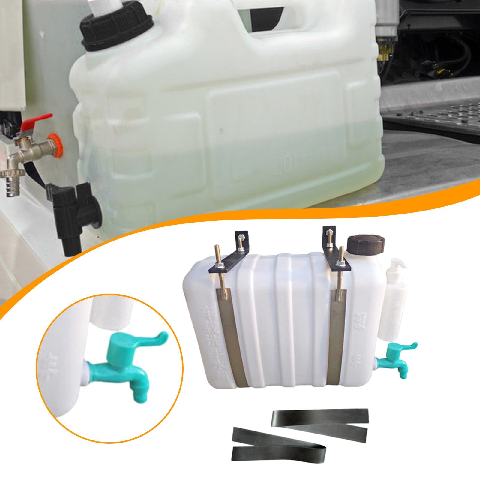 Depósito de Agua para Camión, Contenedor para Lavado de Manos, Almacenamiento de Agua, Resistente Y Estable. Permite Un Uso Prolongado del Agua Sin Ne
