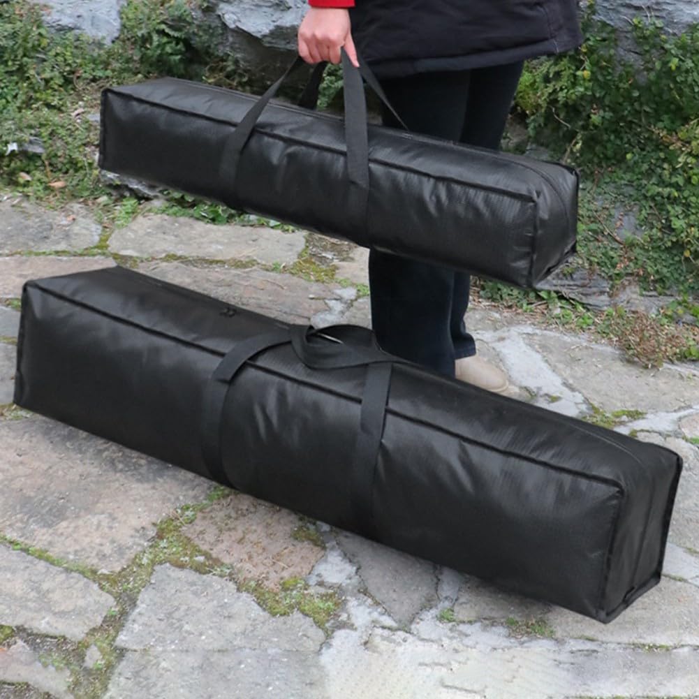 Bolsa impermeable para bastón de camping con tela Oxford y base reforzada para llevar postes de tienda de campaña, sillas plegables y equipo de pesca (60 x 25 x 25 cm)