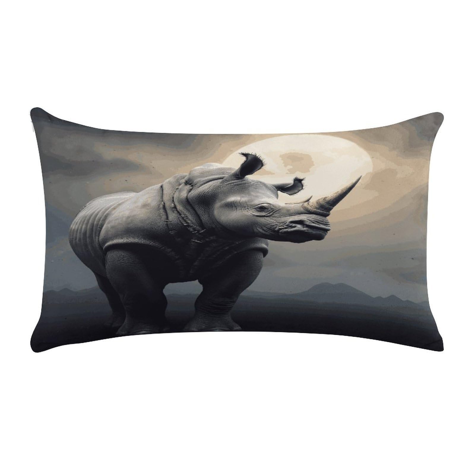 Wsoihfec Style Rhinocushion Case Throw Pillow Cover