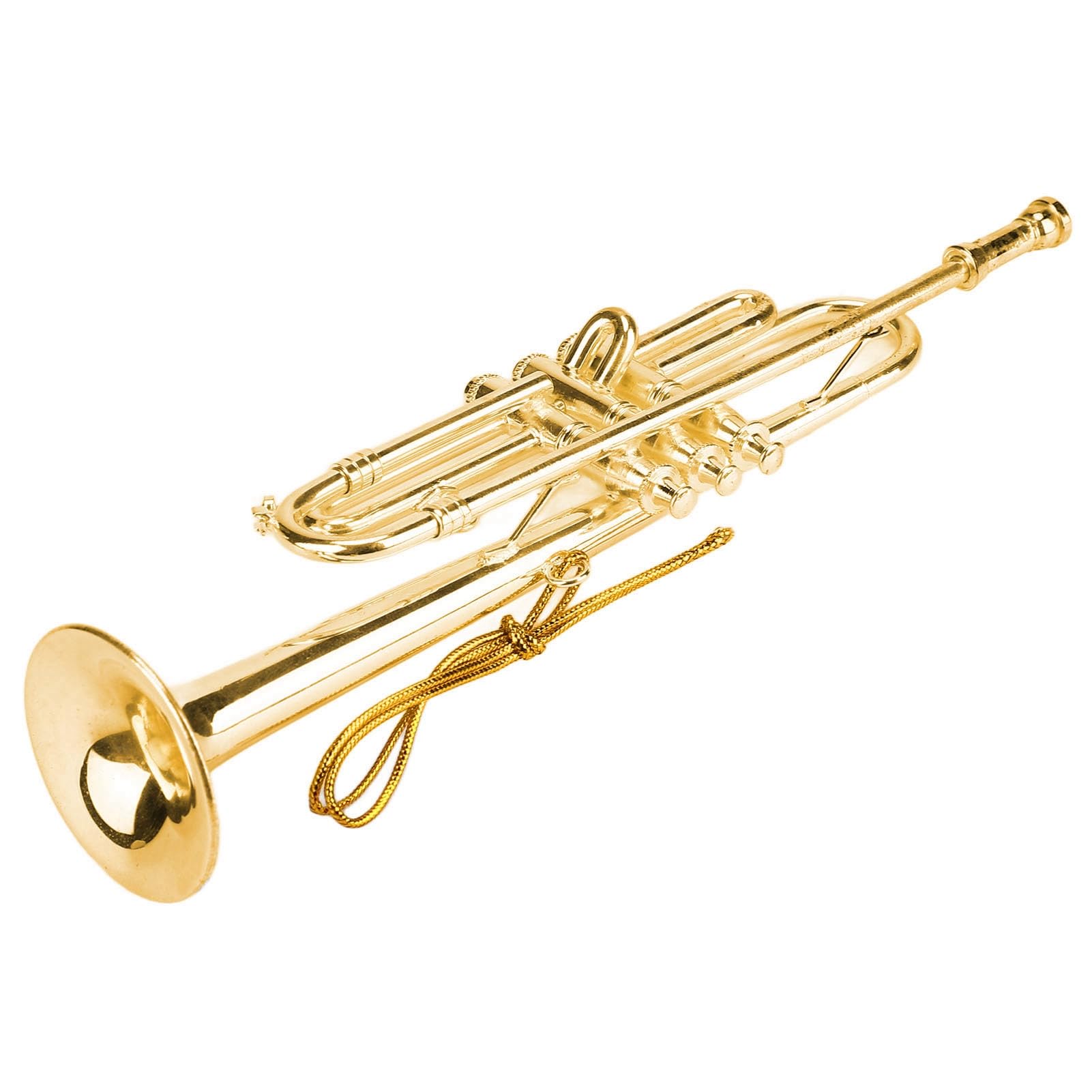 Miniature Trumpet Model Christmas Tree Decorations Mini Musical Instrument for Holiday Decorations for Collection