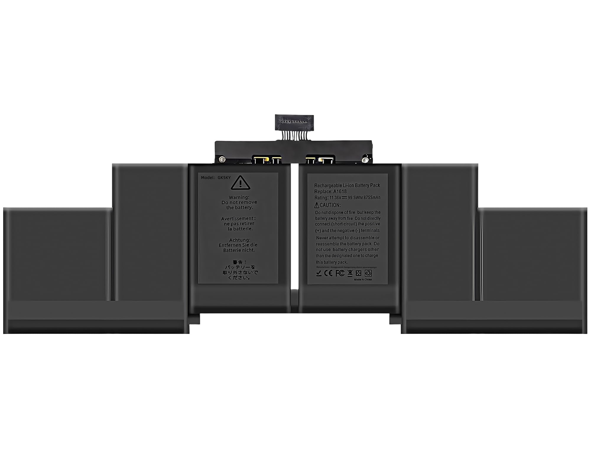 95wh A1618 A1398 A1494 Laptop Battery Replacement for MacBook Pro 15 inch Mid 2015 Mid 2014 Late 2013 Version EMC 2910 2909 2881 2876 2745 2674 High Performance