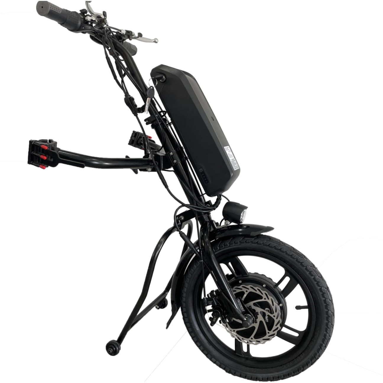 CHAOZHU 16inch 36V 250W/350W/500W Electric Handcycle Wheelchair Tractor Conversion Kits with 36V 10.4AH/13.2/14/17.5 AH Lithium Battery… (36V 350W, 36V 13.2AH)