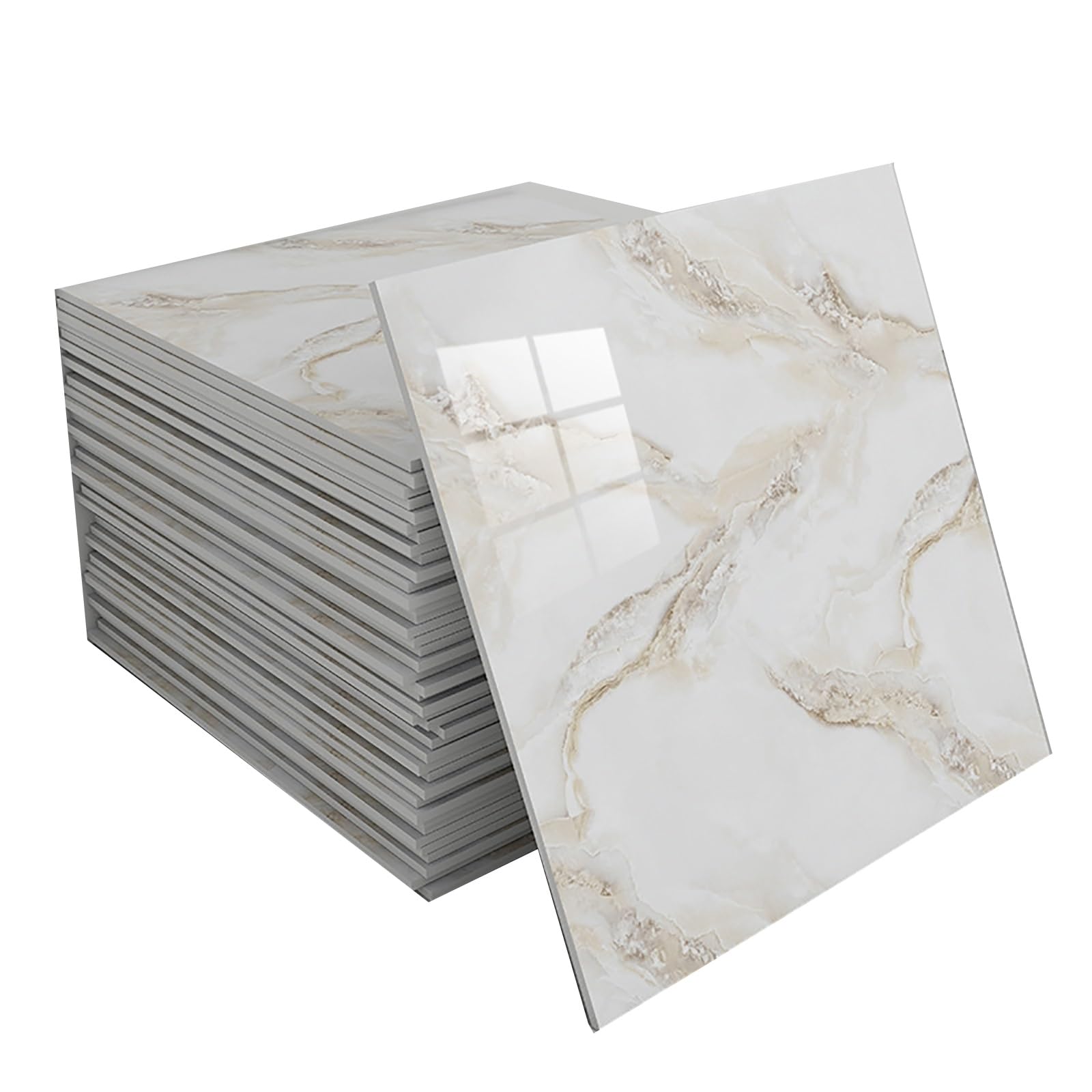 Ceiling Tiles, Ceiling Cladding, Self-Adhesive PVC Ceiling Panels, Peel-and-Stick Ceiling Tiles, Waterproof, Easy to Clean, Stick-on, Lightweight, for Home and Office Decoration(B,60 Tiles)