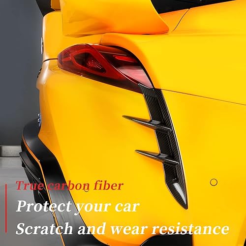 Miniatura 7 de JSWAN Alerón difusor de parachoques trasero de fibra de carbono para Supra A90 GR MK5 divisor lateral luz trasera etiqueta de tiburón alerón