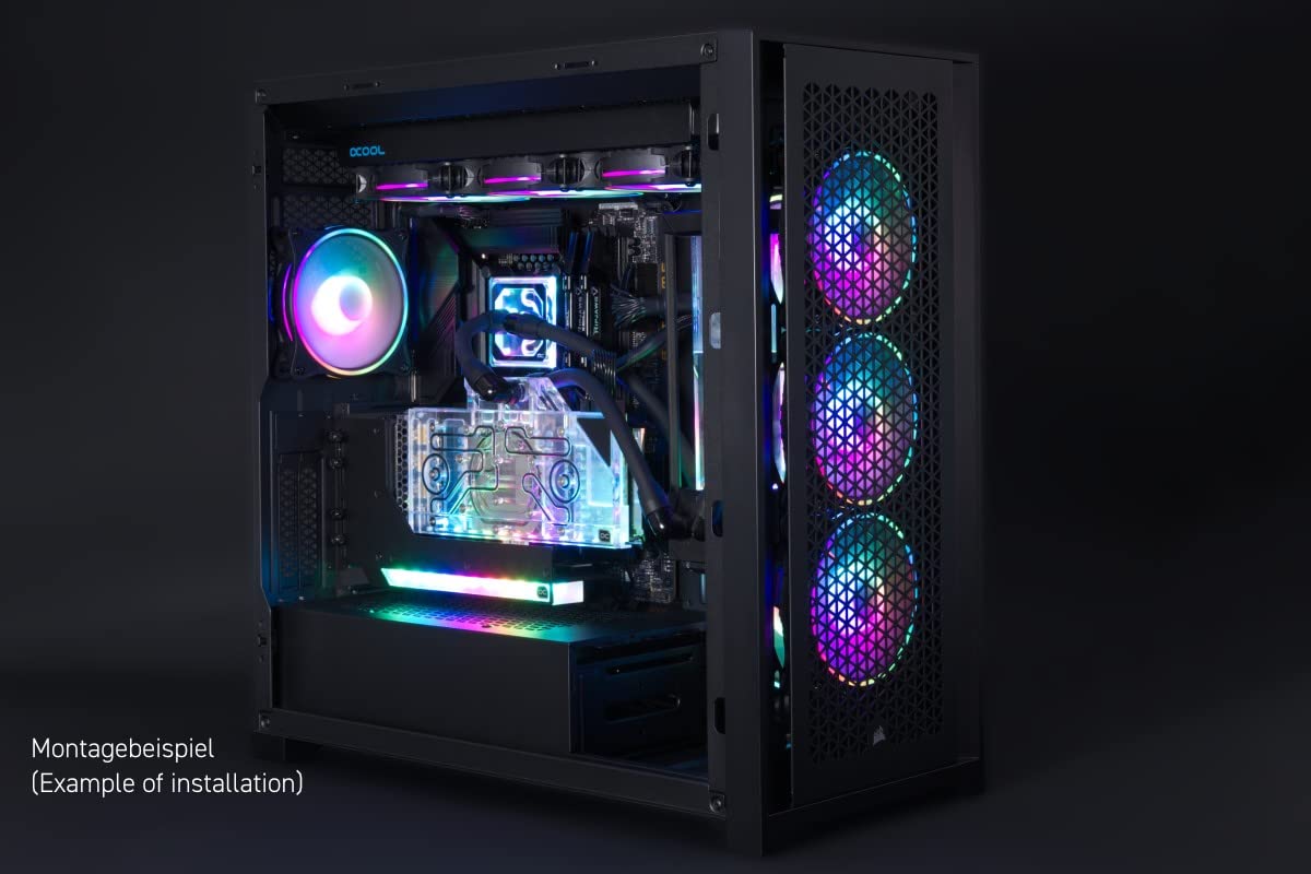 Alphacool Aurora 11951 - Supporto verticale GPU con cavo riser VGA