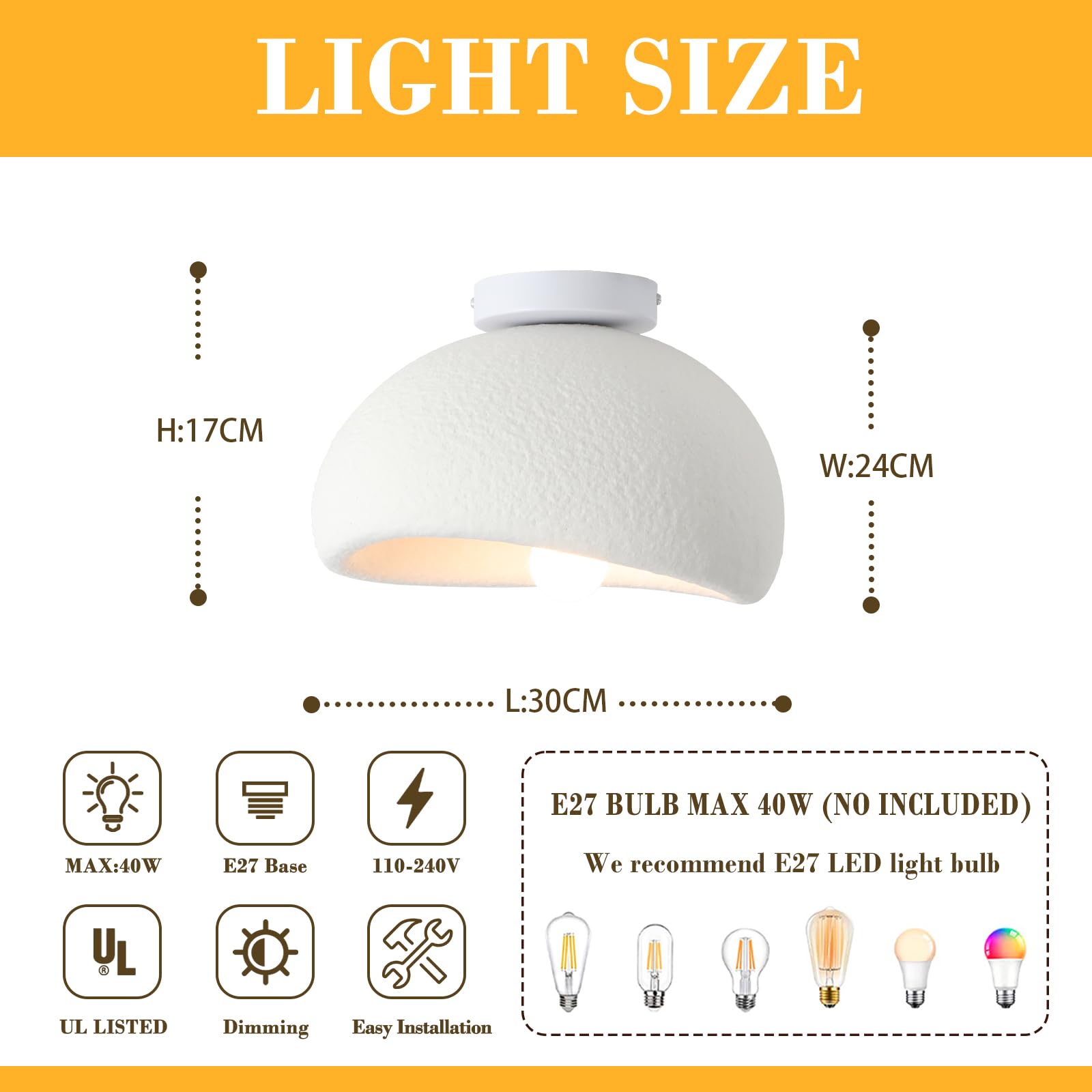 Nouveau moderne wabi sabi noir et blanc suspension led lampe créative