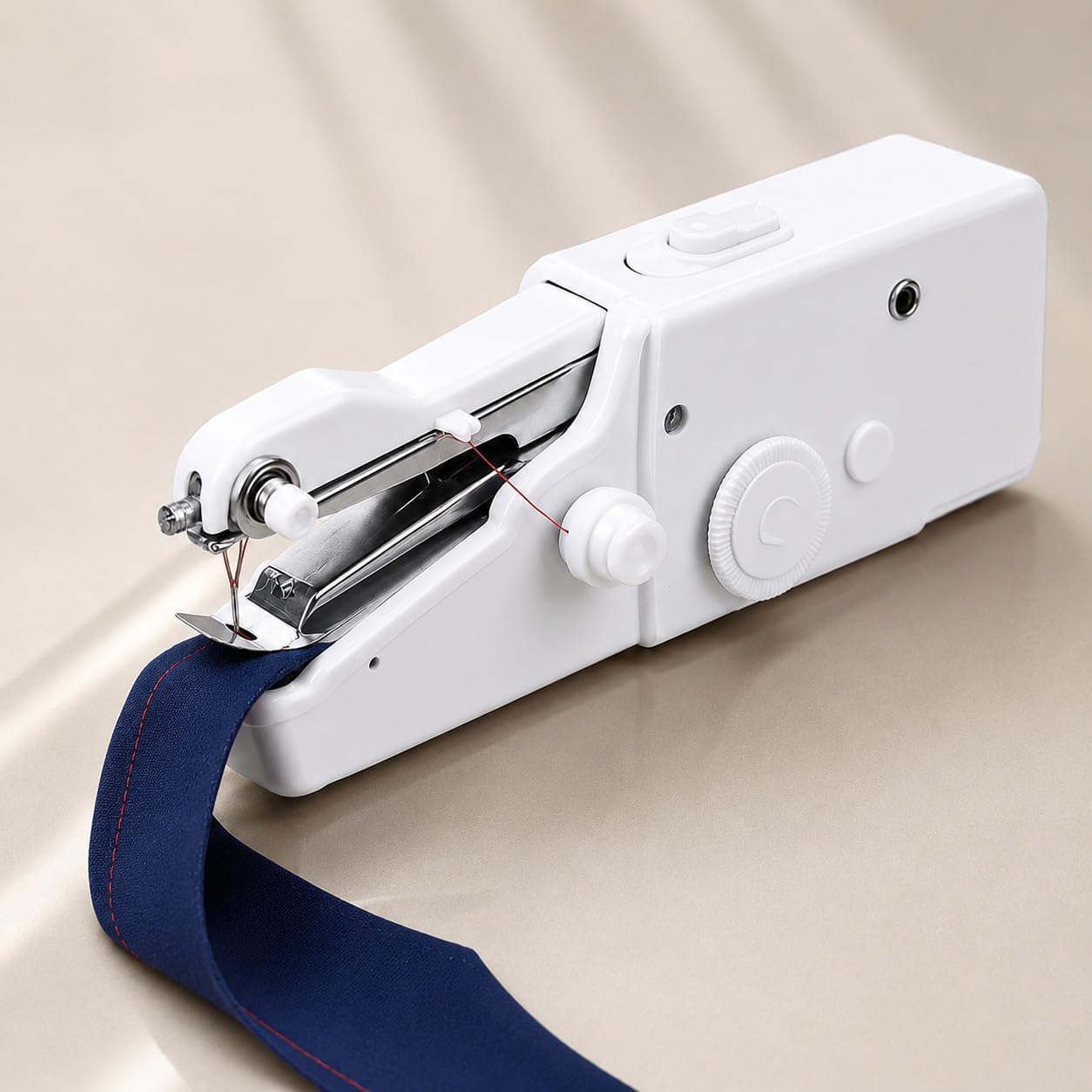 panca handy stitch mini handheld sewing machine for quick fabric repair | portable manual silai machine for clothes repair, diy craft, home tailoring, travel sewing, lightweight abs body