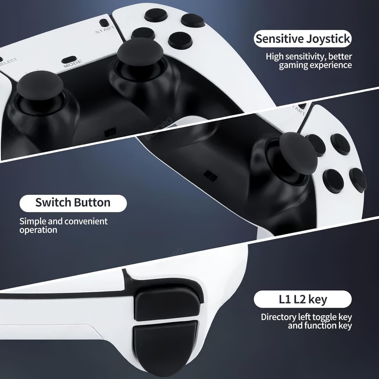 2025 Wireless Video Games for Tv Gaming, Retro Gaming Console with Game Stick 4K HD Game Stick, Plug & Play TV Video Game Set for 2 Player with 23 Emulators 21K+ Games 2.4G Wireless 3