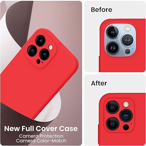Miniatura 3 de FireNova Funda diseñada para iPhone 13 Pro Case, Silicona Mejorada Protección de Cámara Funda de Teléfono con 2 Protectores de Pantalla, Forro