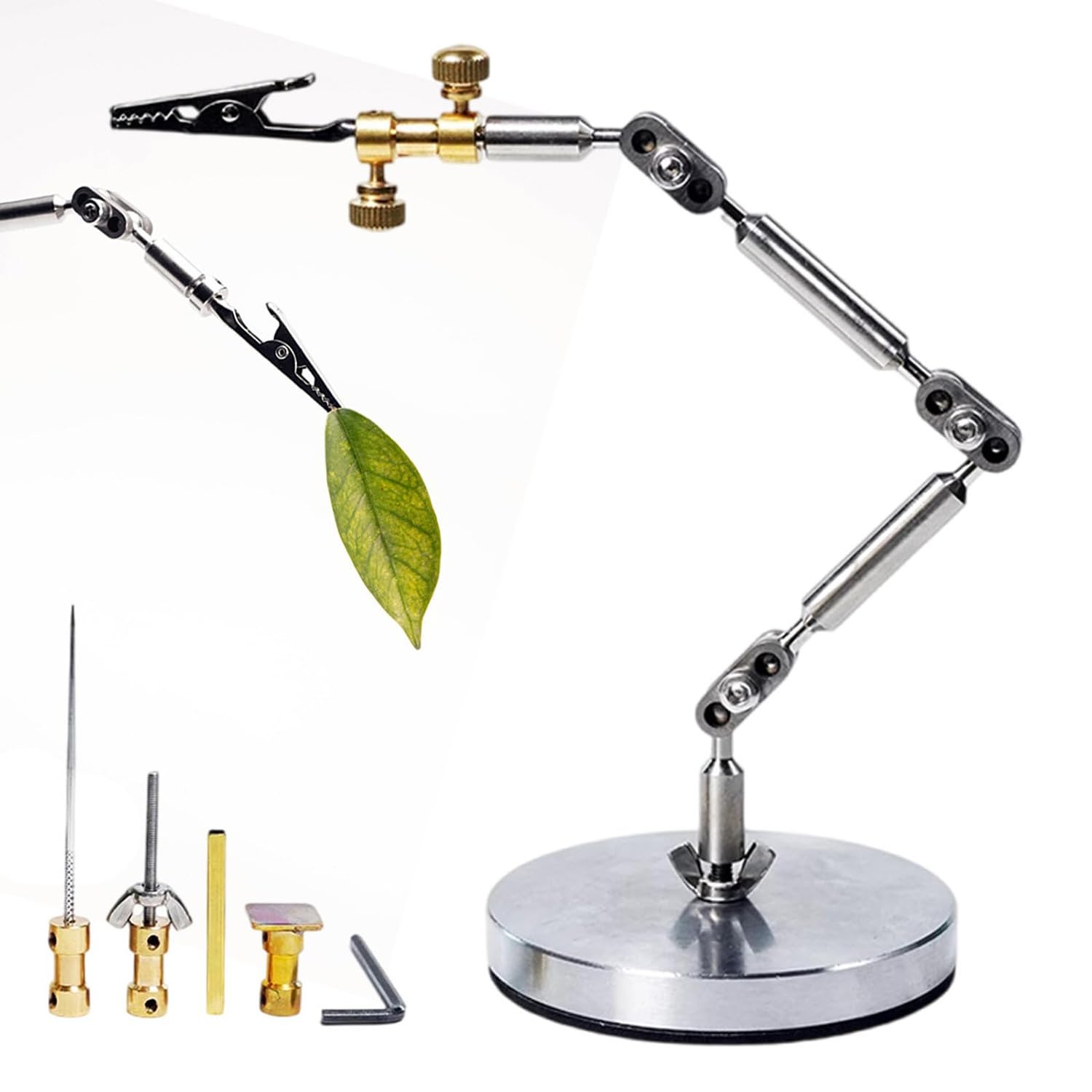 MaxtiL DIY Stop Motion Armature Kits, Complete Rigging System for Stop Motion Animation, Max Payload 100g-180g, 25cm Stainless Steel Arm with 5 Connectors, Rigging System