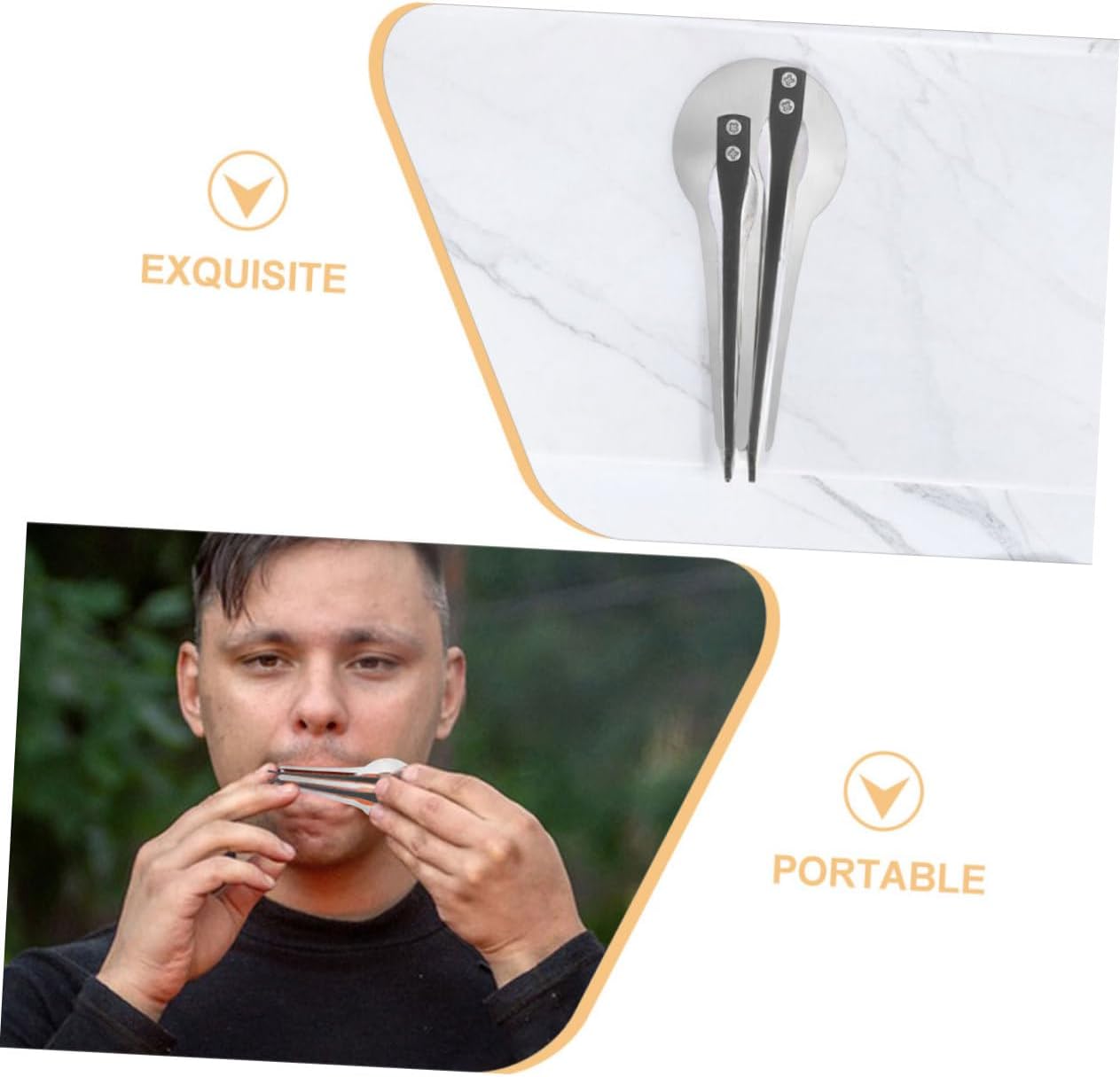 SUPVOX 2pcs Portable Ethnic Jaw Harp for Beginners Mini Double Tone Mouth Instrument for Folk Music Lovers for Travel and Outdoor Entertainment