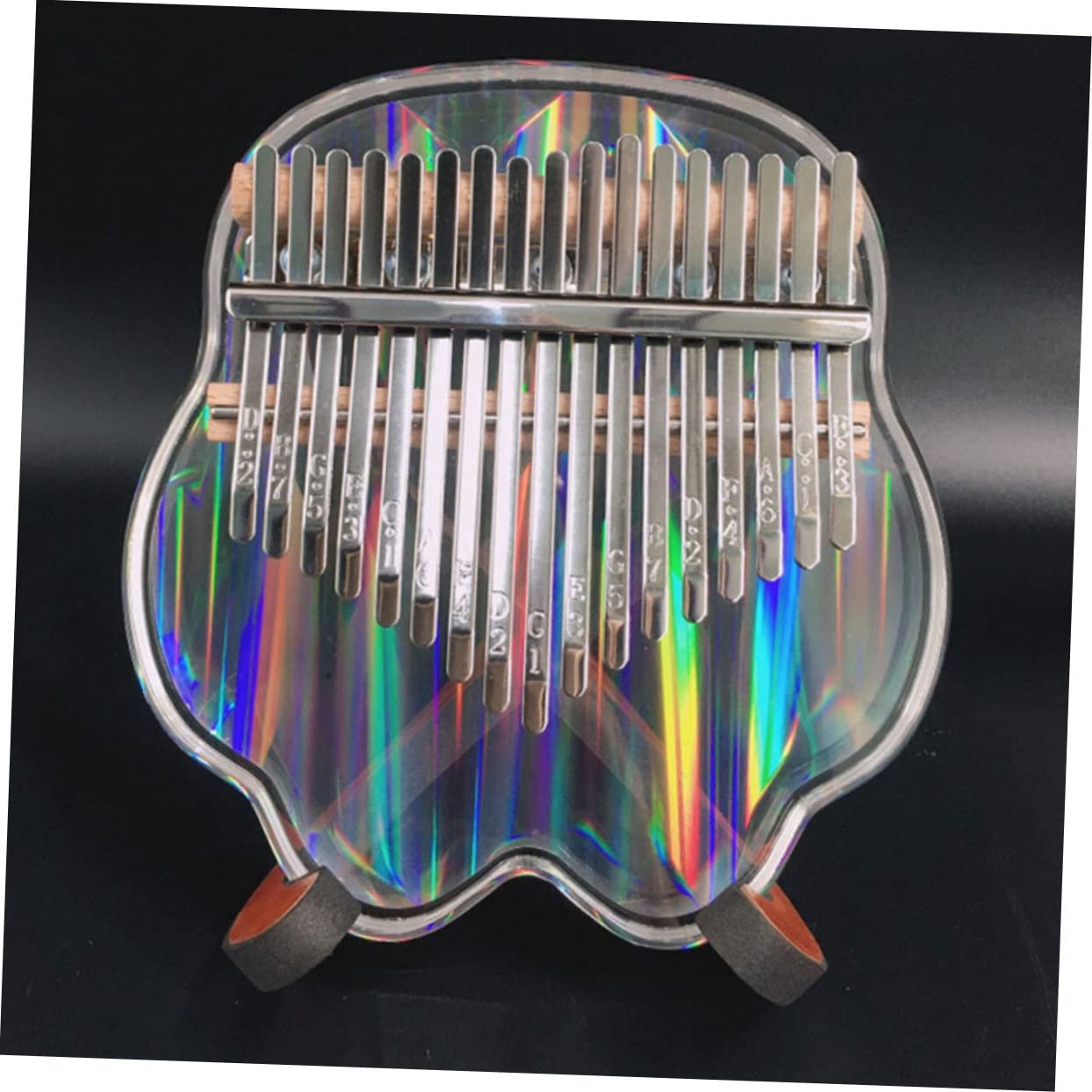 Yardwe 1 Set Mini Kalimba Acrilico Trasparente Strumento Musicale Portatile per Principianti e Adulti Guida All Apprendimento Inclusa Design Elegante e Duraturo Strumenti Musicali