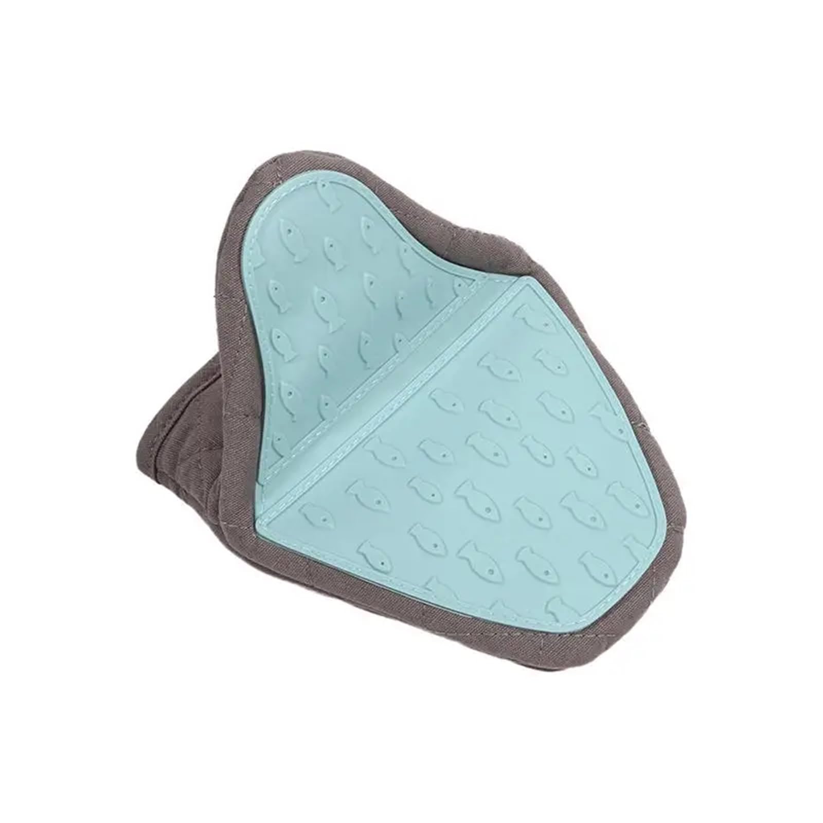 2PC Silicone Anti-scalding Oven Gloves Mitts Potholder Kitchen For Cooking & Baking(Blue)