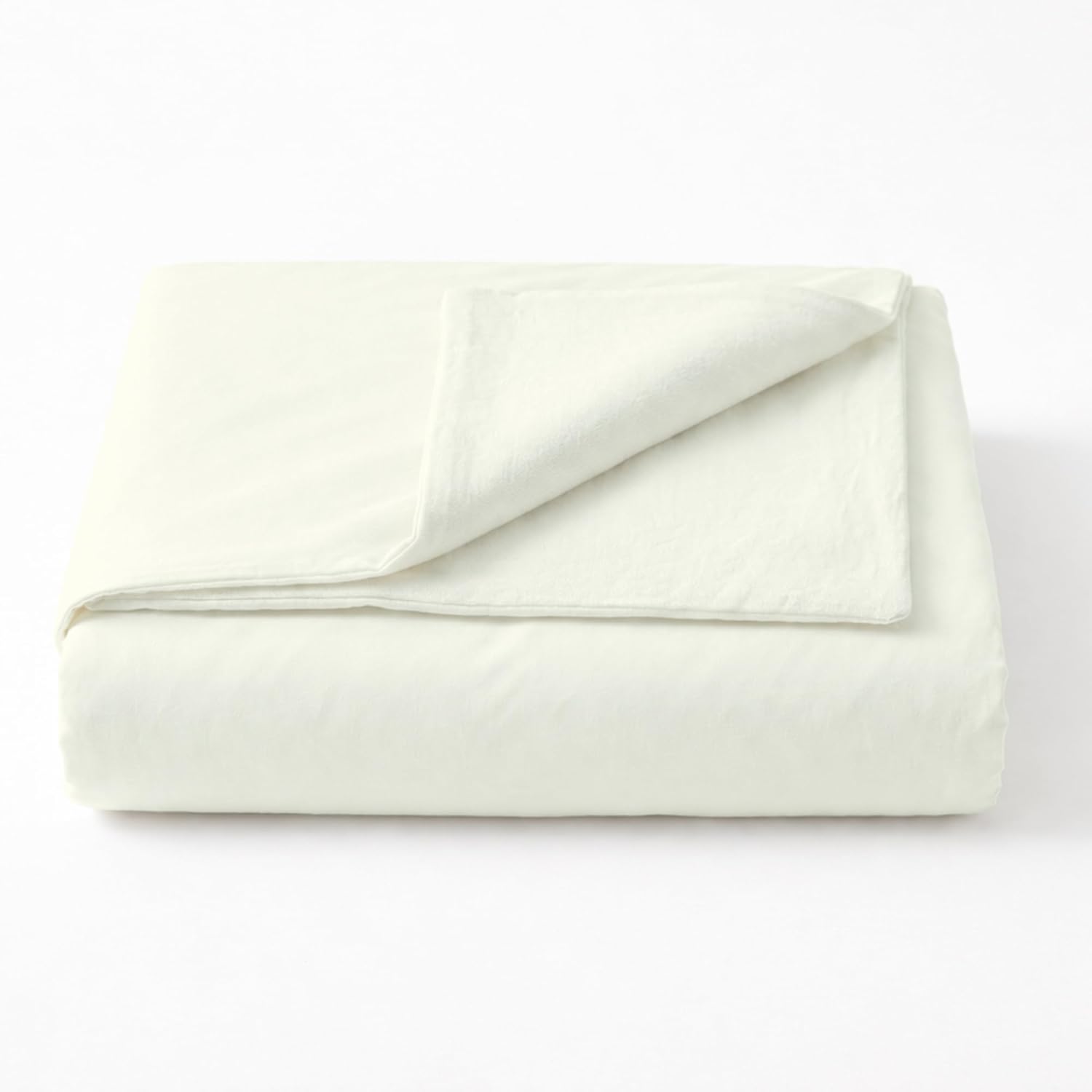 ARLinen 100% Cotton Baby Duvet Cover – Soft Breathable Crib Comforter Cover, Toddler Bedding for 48x59 Comforter, Baby Blanket Style, Solid Ivory