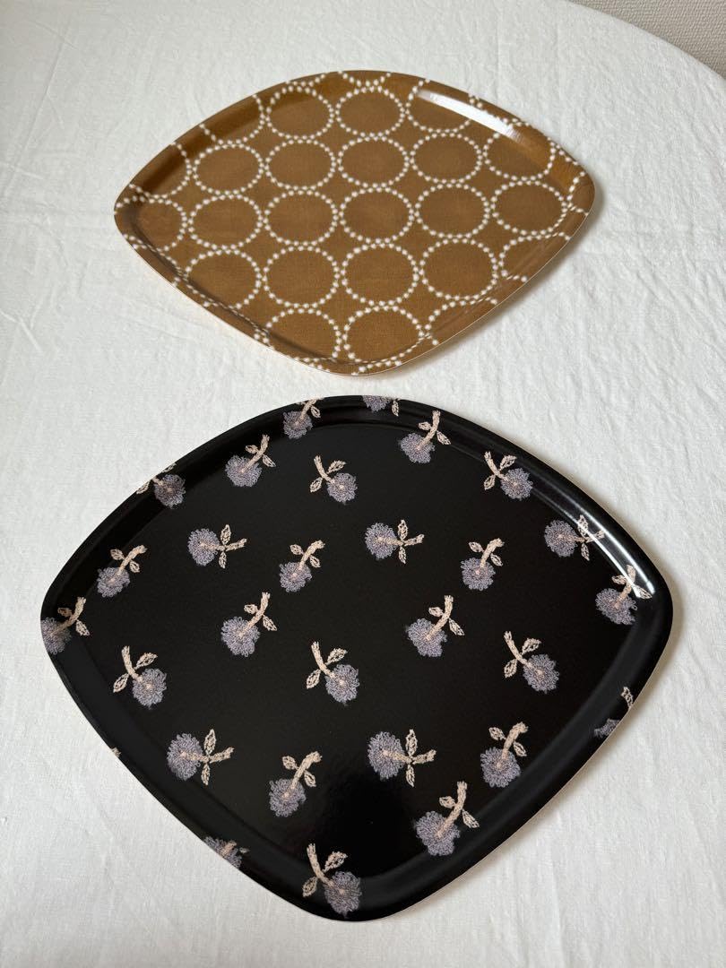 ミナペルホネン　希少skip ブラックトレイ　未開封 Amazon.co.jp: ミナペルホネン トレイ タンバリン skip black 2枚