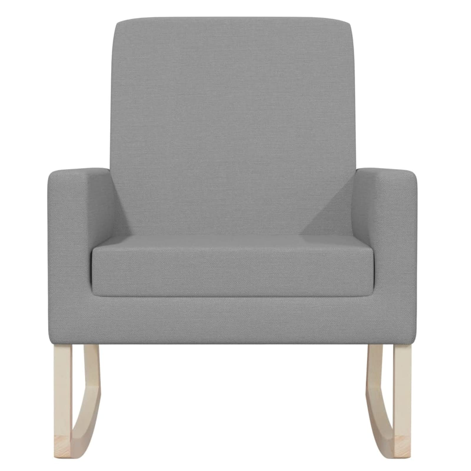 Gecheer Sillón Mecedora,Mecedora Lactancia Sillón de Lactancia, amamantar o Dar el Pecho - Butaca Mecedora con balanceo para dormirlo Tela Gris Claro