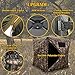 CROSS MARS 70X70X80 Inch Extra Large 3-4 Person 270 Degree See Through Hunting Blind Ground Camouflage Pop Up Hub Turkey Deer Blinds Tent