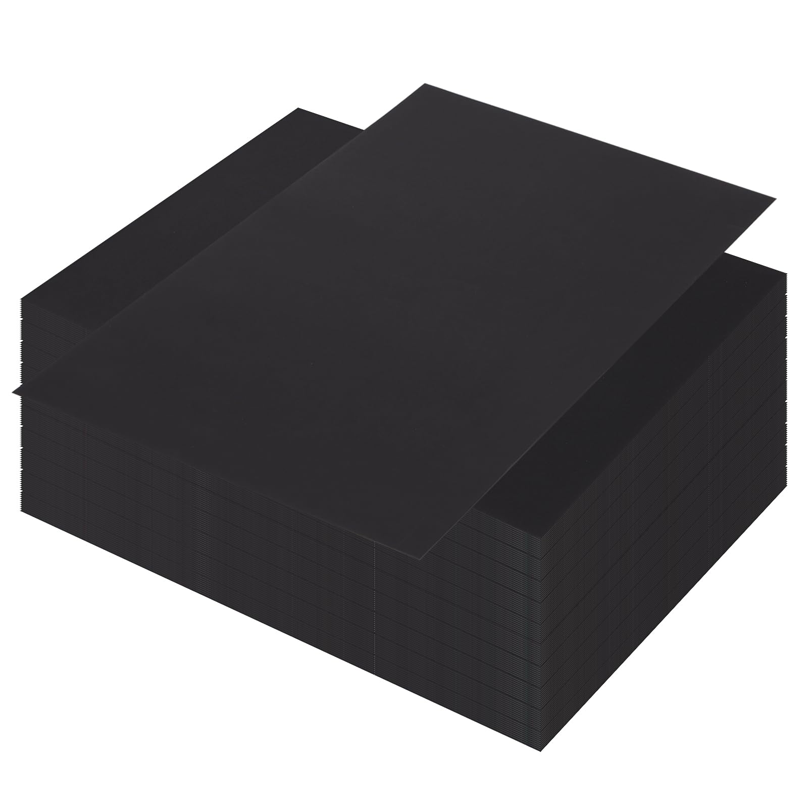 SENJEOK 100 PCS A3 Black Cardstock 300gsm, 297 x 420 mm Black Poster Card Art Paper for Drawing, Printing, Craft