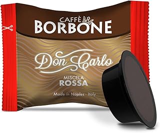 Caffè Borbone Don Carlo, Miscela Rossa - 100 Capsule, Compatibili con Macchine Lavazza®* A Modo Mio®*