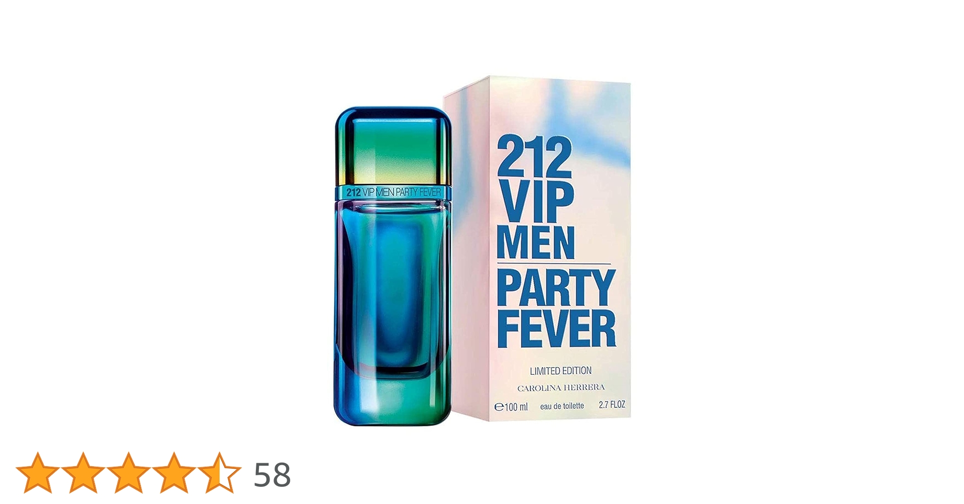 212 VIP MEN PARTY FEVER 100ml 限定版 Carolina Herrera 212 VIP Men Party Fever for Men, Eau De Toilette