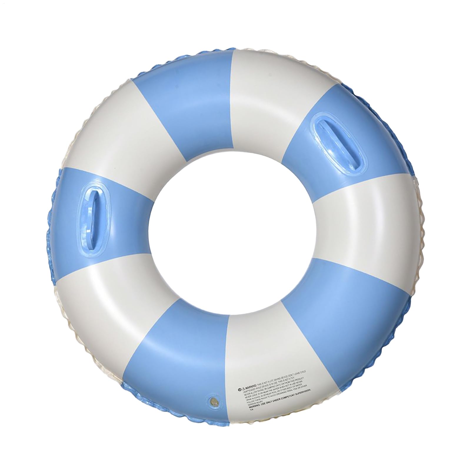 Adult Float Ring – Inflatable Swim Tube with Comfort Handles, Secure Anti- Floating Design | Striped Water Floatie for Pool Activities, Beach Holiday, Summer Travel, Lake Recreation, Relaxation