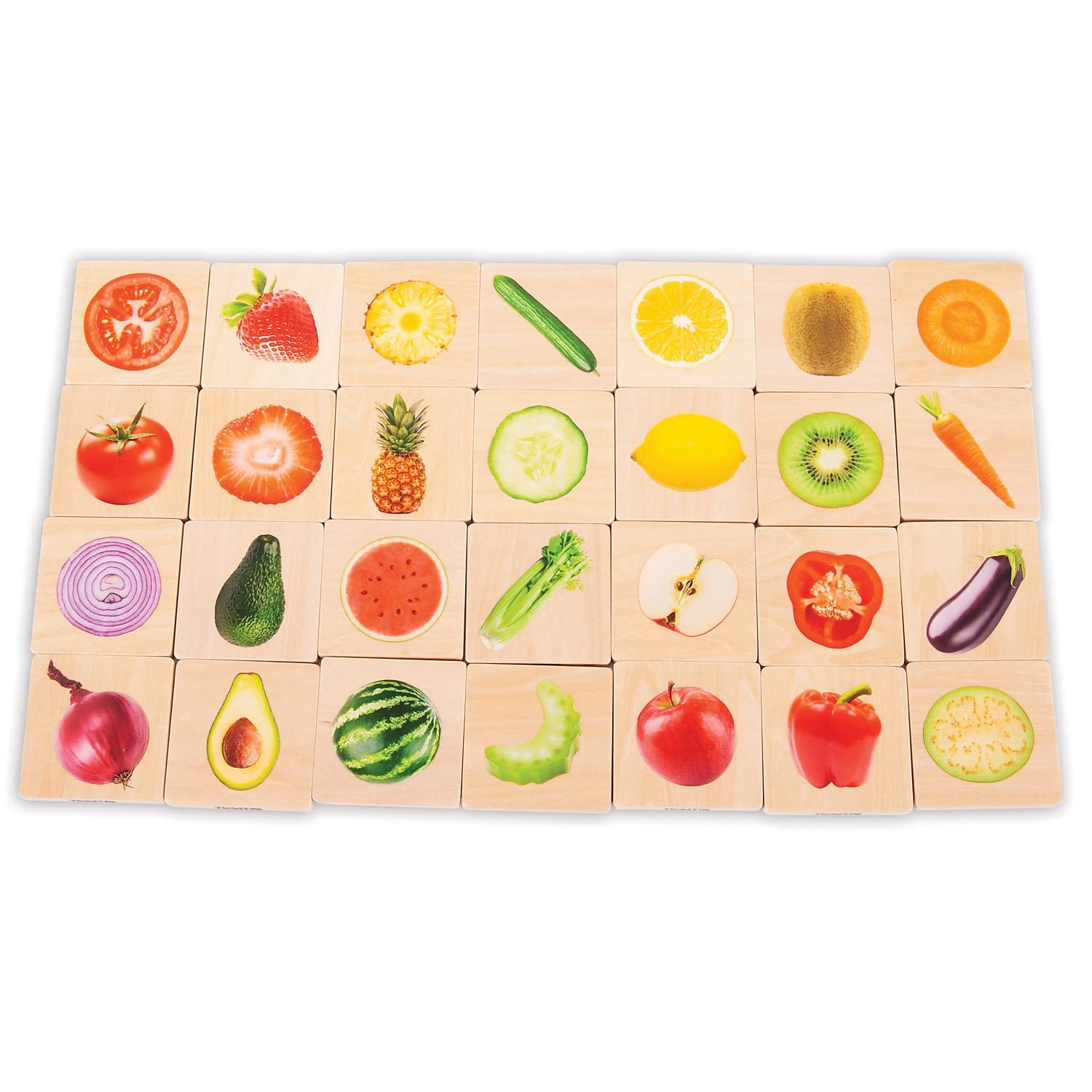 Image secondaire de TickiT 73404 Fruit & Vegetable Match Memory Set
