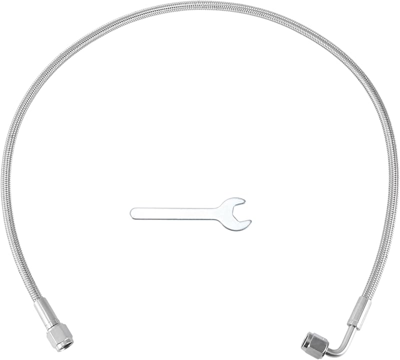 Kit de linha de alimentação de óleo para turbo TUCKBOLD AN-4 com adaptador e chave – 71,02 cm, 1 conjunto