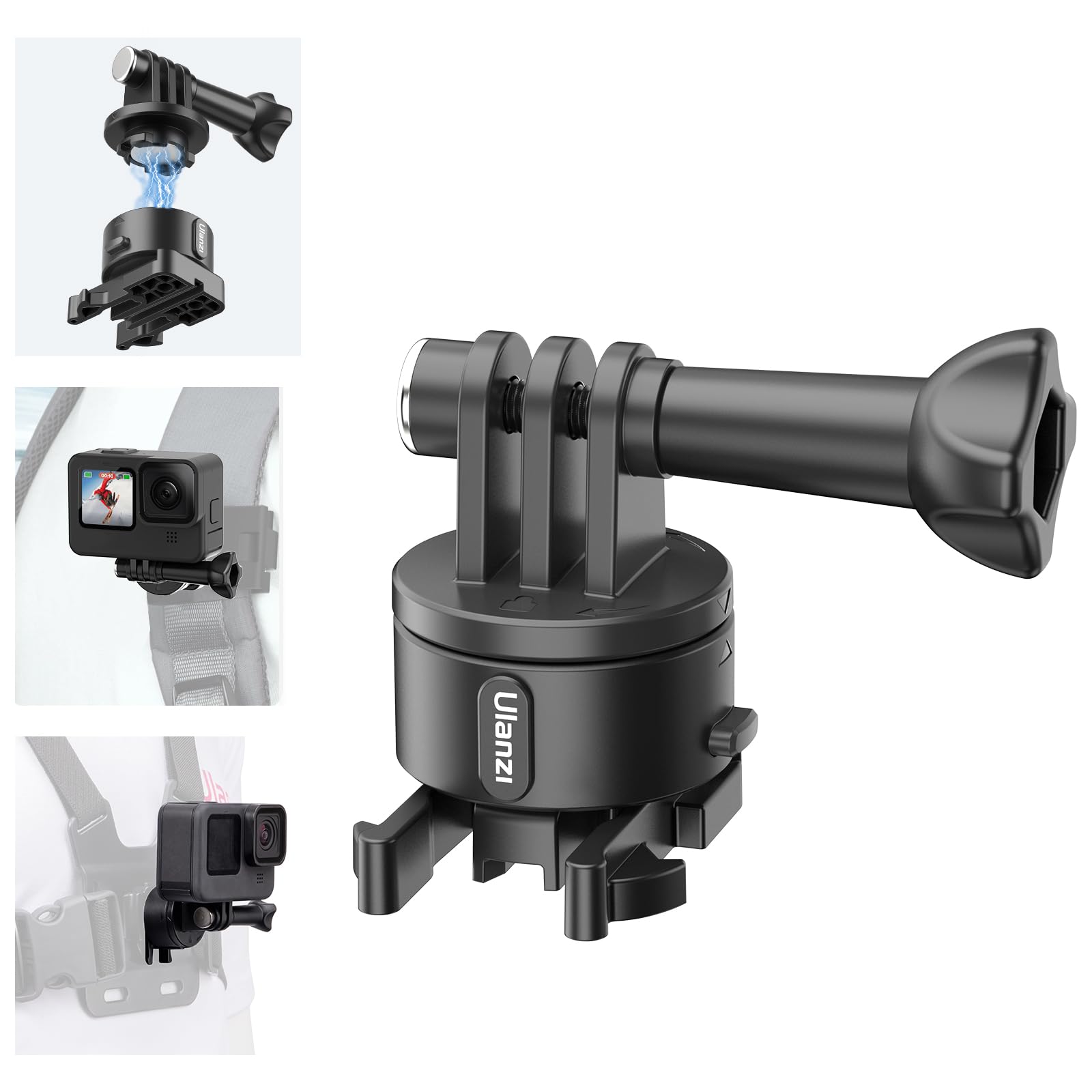 Amazon | Ulanzi Go-Quick II クイックリリースバックルマウント Gopro