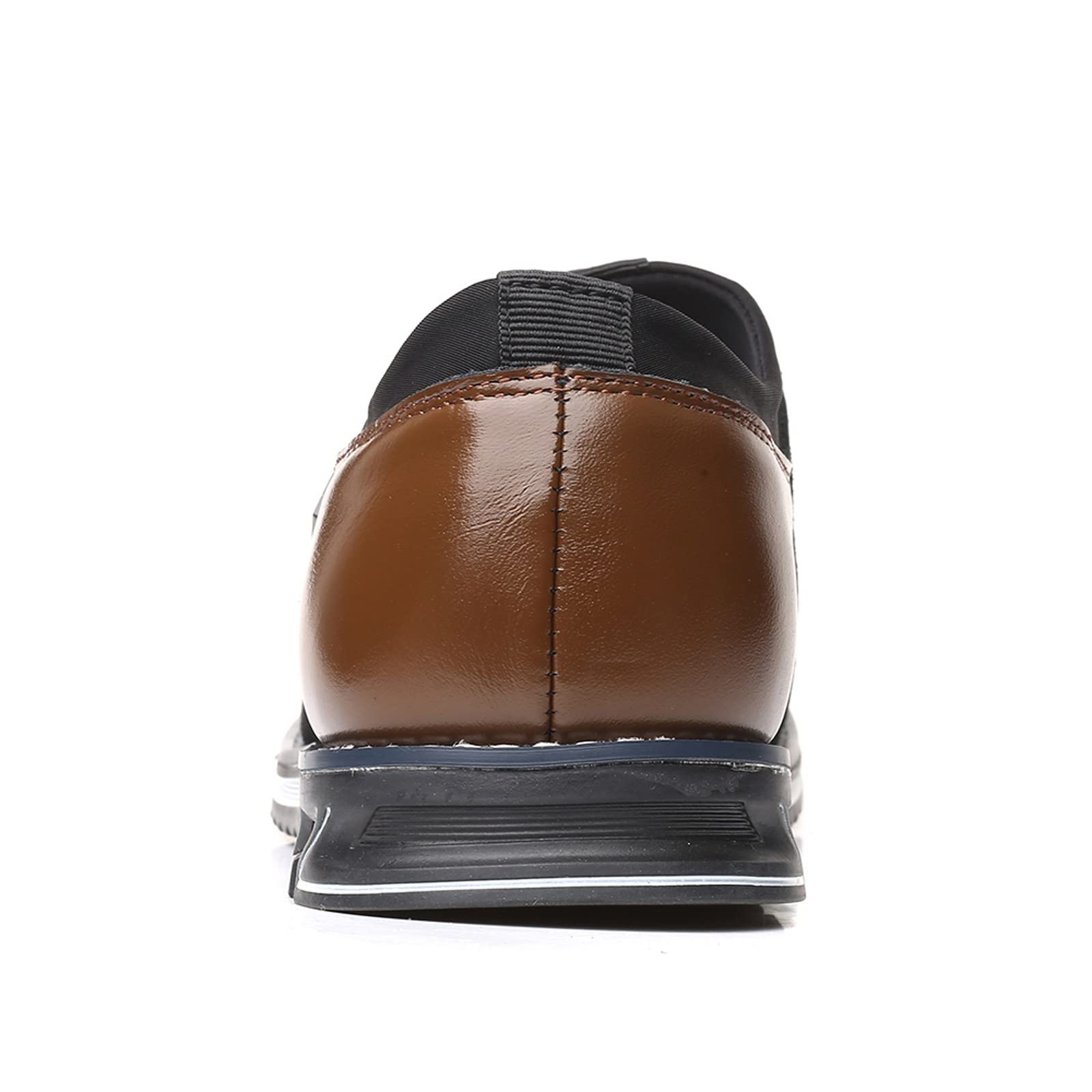 Zapatos planos casuales de oficina para hombre, transpirables, de piel