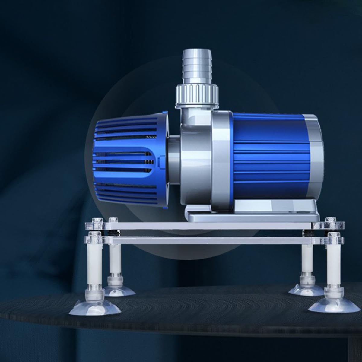 Hemobllo Support de Pompe Submersible en Acrylique Antichoc Ventouse, Support Surélevé pour Pompe à Eau D'aquarium, Accessoire pour Bassin de Poissons