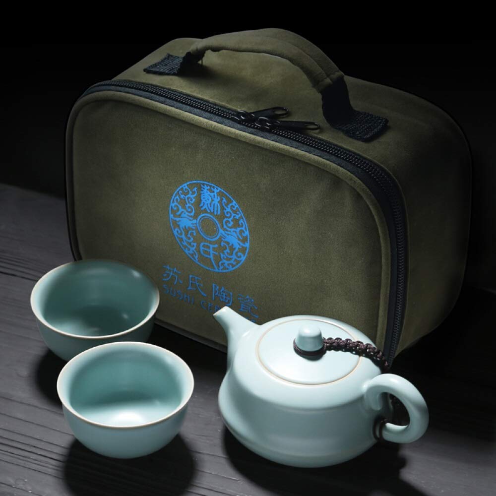Service à thé, théière de fidélité, film ouvert peut soulever le fil d'or, une cruche, deux tasses, ensemble complet de service à thé kung fu, service à thé décoration