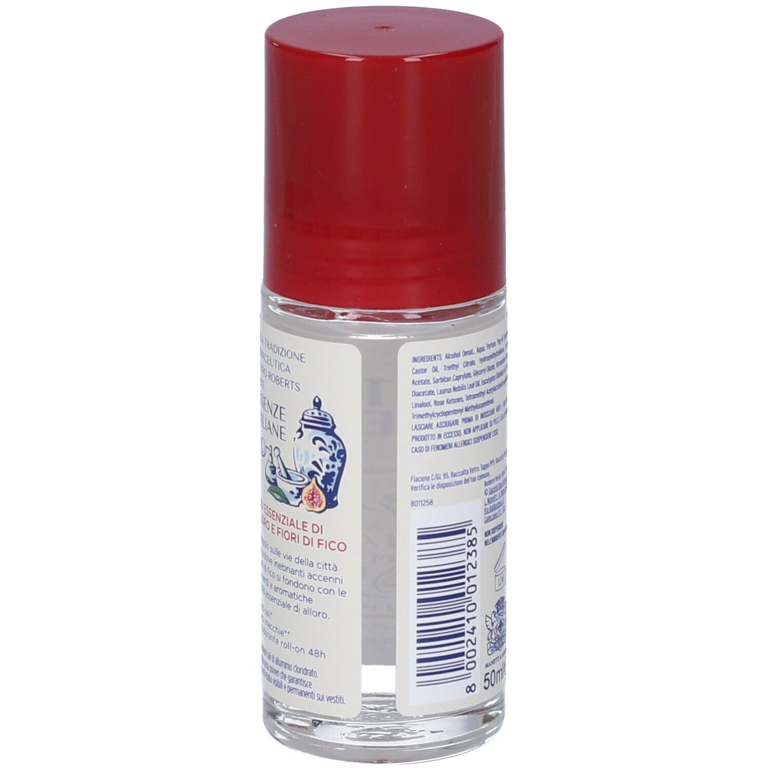 12x Neutro Roberts Deodorant Essenze Italiane Roma, Olio di Glicerina, Lorbeer und Feigenblüten, 50 ml,+ Italy Shop Service Kostenloser Schlüsselanhänger