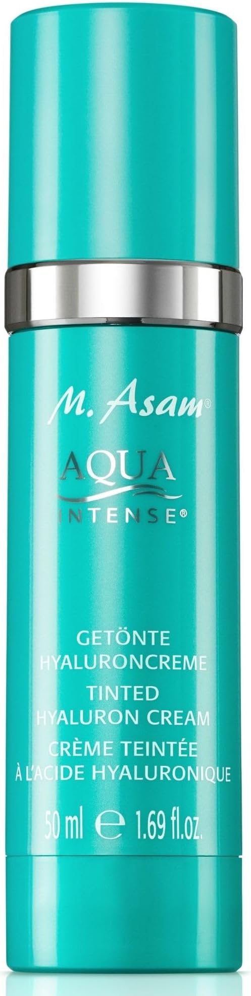 M. Asam AQUA INTENSE Tinted Moisturizer (1.69 fl oz) - Face Moisturizer & Tinted Cream with Hyaluronic Acid, Natural Finish, Skin Care for All Skin Types
