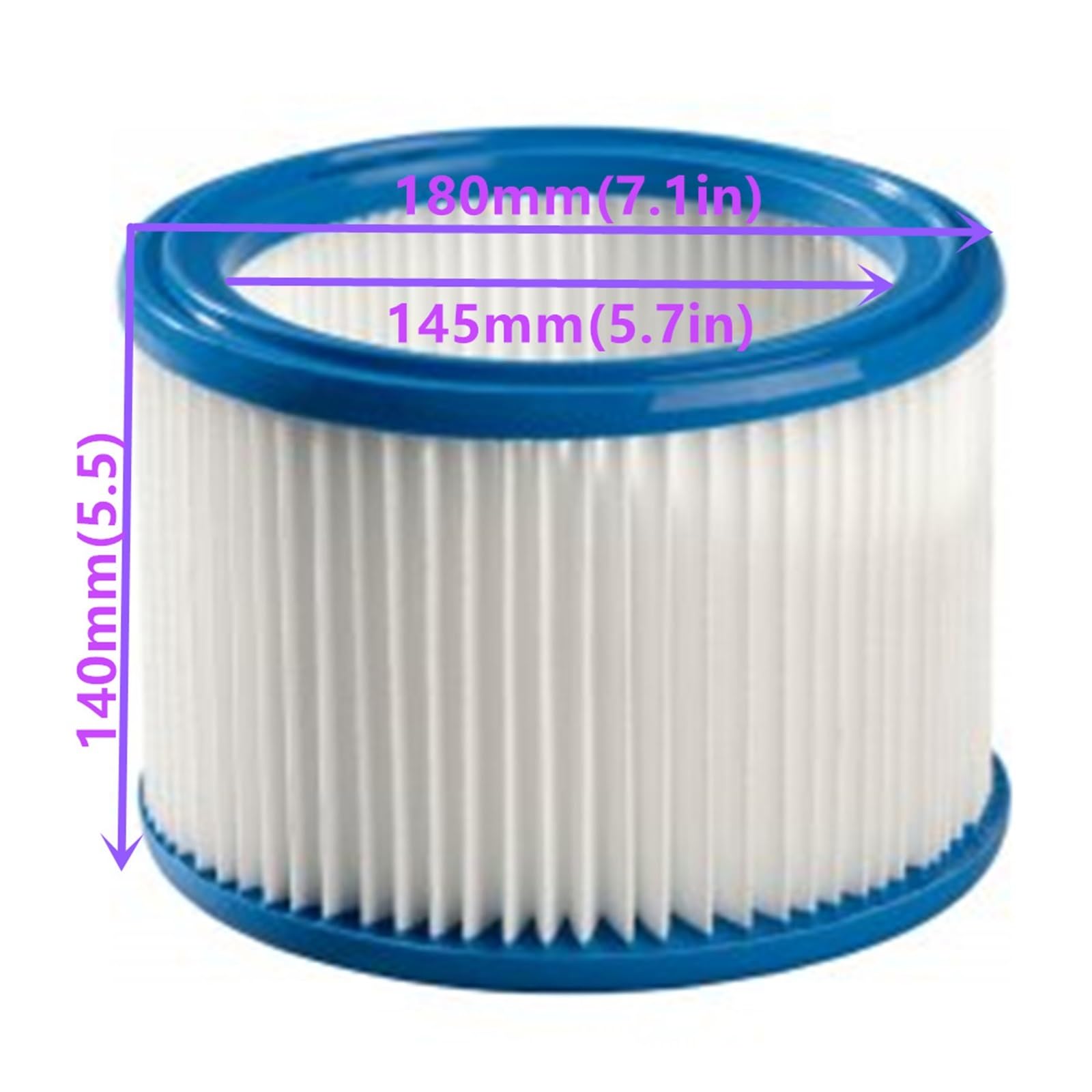 Patronen-Vakuumfilter, Kompatibel Mit MAKitA, VC3511L Nass-/Trocken-L-Klasse 35L-Staubsauger-Staubsauger-Teile