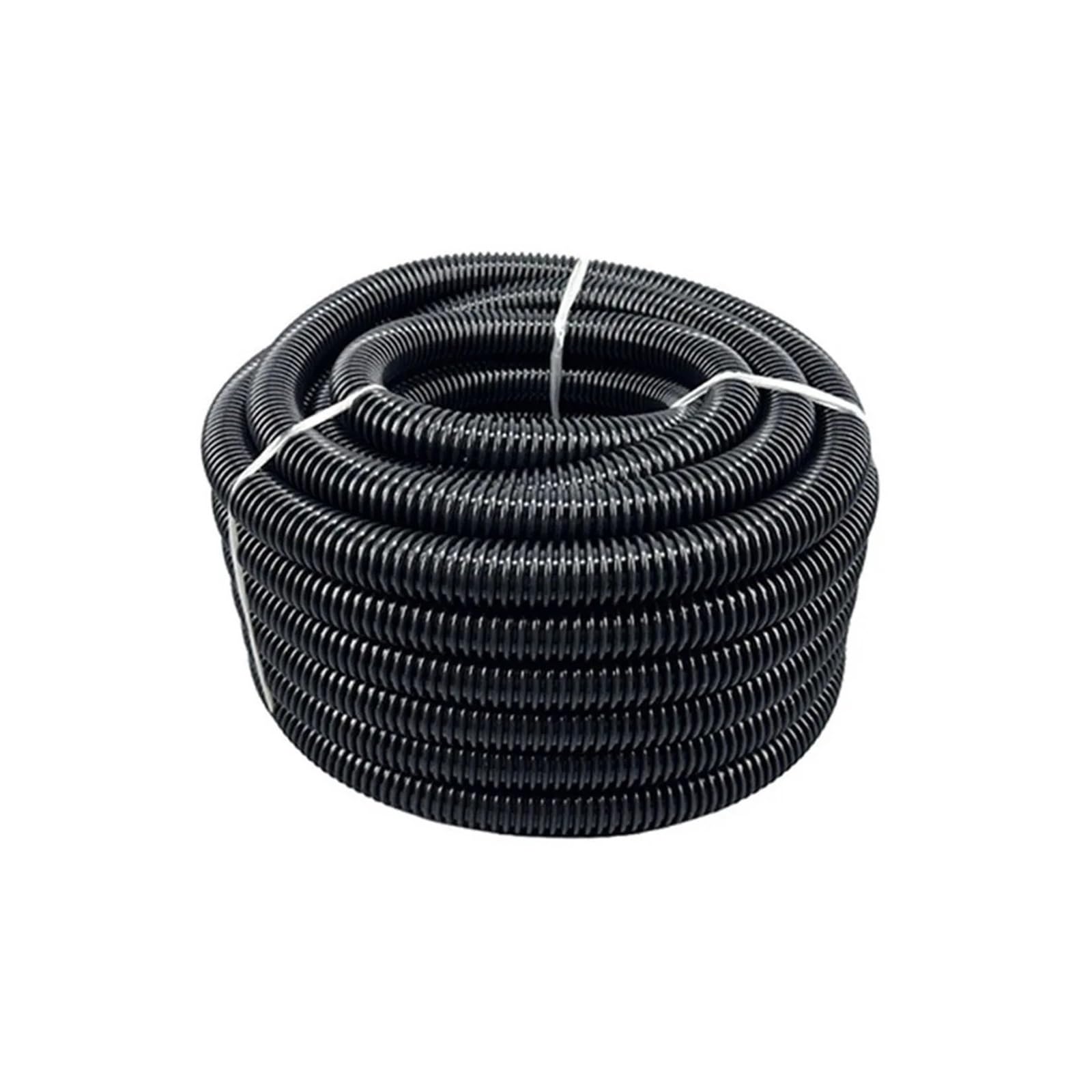 3m/5m Vacuum Cleaner Hose Inner Diameter 32mm Universal Extended Flexible Threaded EVA Corrugated(Black-5m)