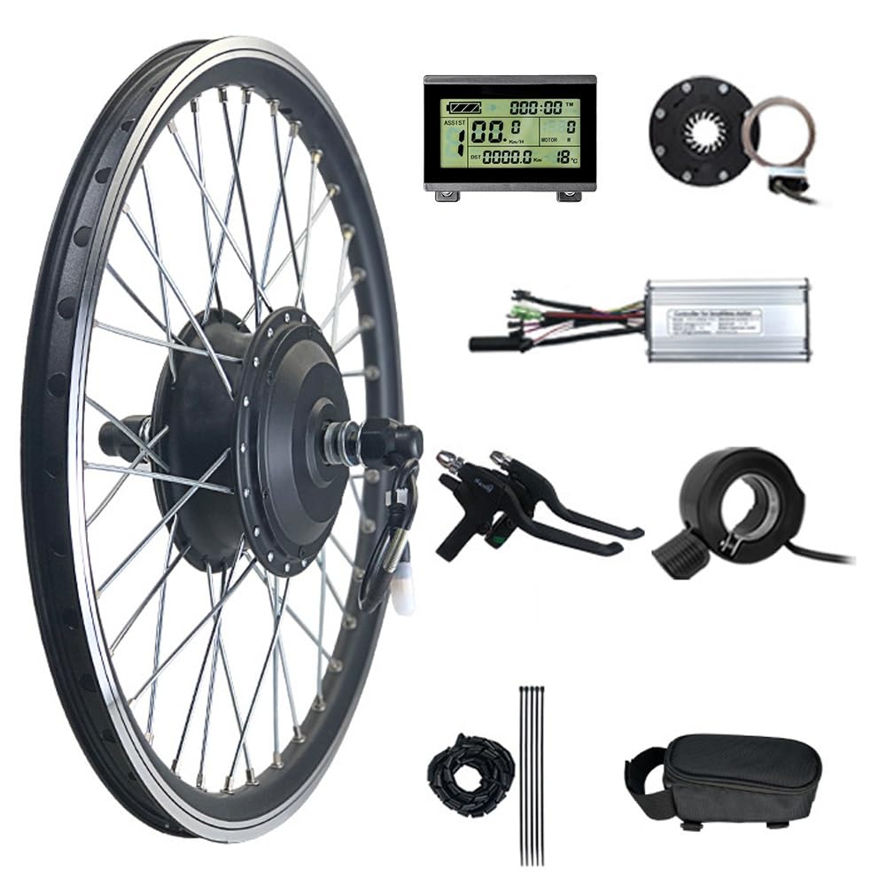 Electric Bicycle Motor Kit,36V 250W Rear Wheel Wheel Powerful Motor E-Bike Conversion Kit with Display, Dual Mode Controller Electric Bicycle Hub Conversion Kit