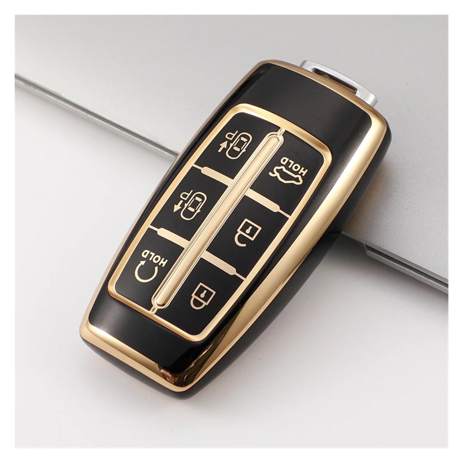 Ontto Custodia In Pelle Per Chiave Auto – Compatibile Con Hyundai Genesis G80, GV70, GV80 2020-2022, Colore Marrone - 3