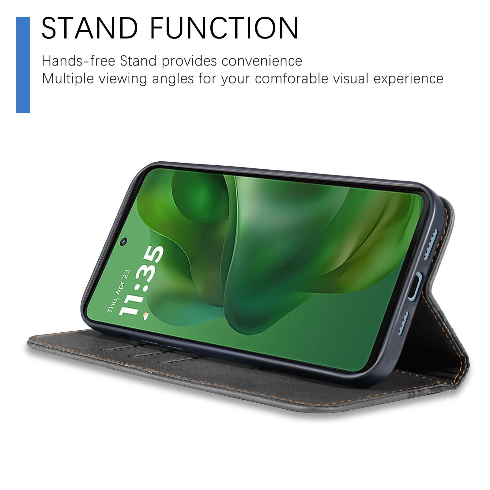 BIOPLJ Funda Para Motorola Moto G56 5G Carcasa Tipo Cartera Cuero Con Ranuras Tarjetas,Cierre Magnético,Protector De Visualización,Piel Billetera Flip Antigolpes Case Motorola G56 Morado (Morado