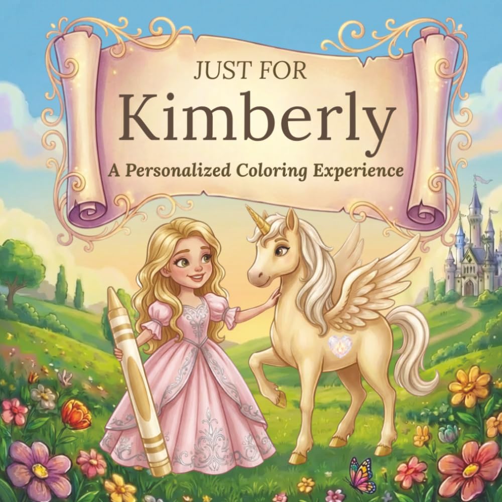 Just for Kimberly: A Personalized Coloring Experience: 50 total coloring pages | 28 coloring pages featuring Kimberly's name | 22 coloring pages themed for girls (Personalized Coloring Book Series)