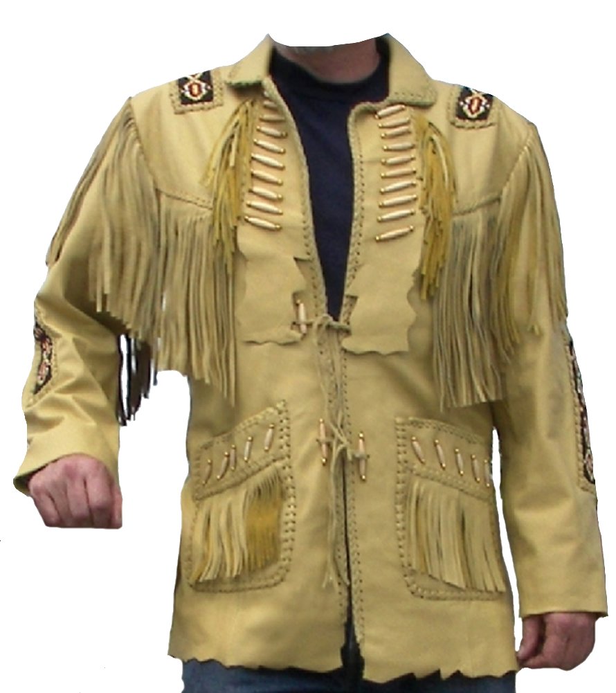 Classyak Western Style Leather Jacket Xs-5xl