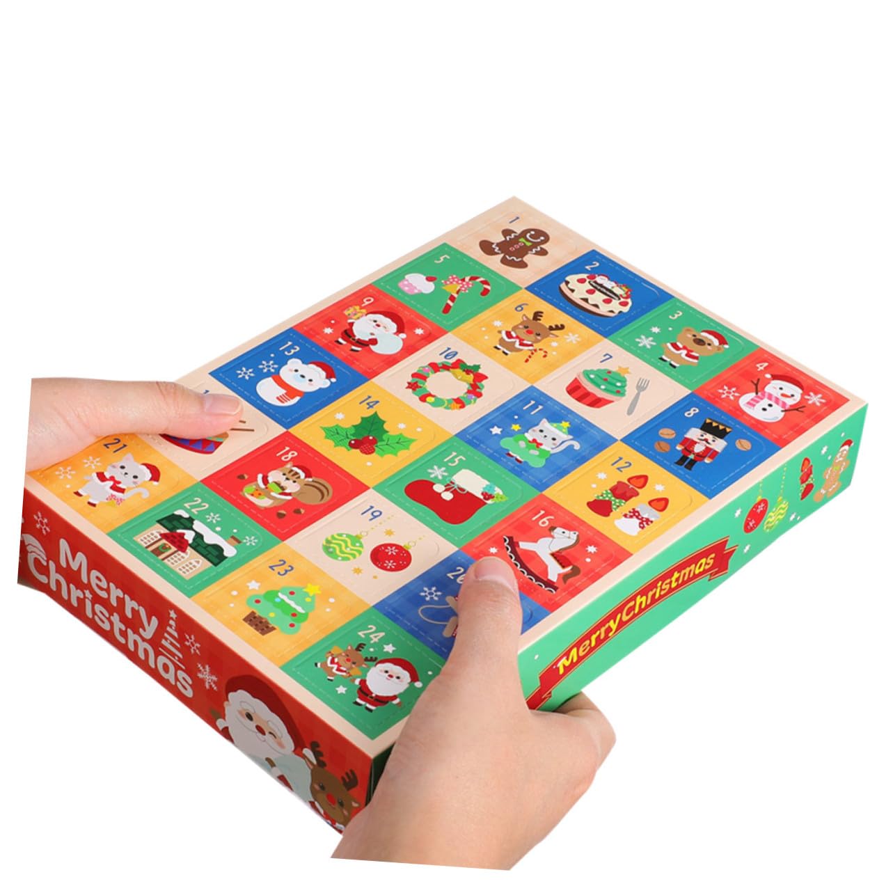 LABRIMP 24 Fächer Adventskalender Boxen 15 Stück aus Papier Leere Geschenkboxen zum Befüllen Passend für Weihnachtskeksdosen und Gastgeschenke bei Familienaktivitäten