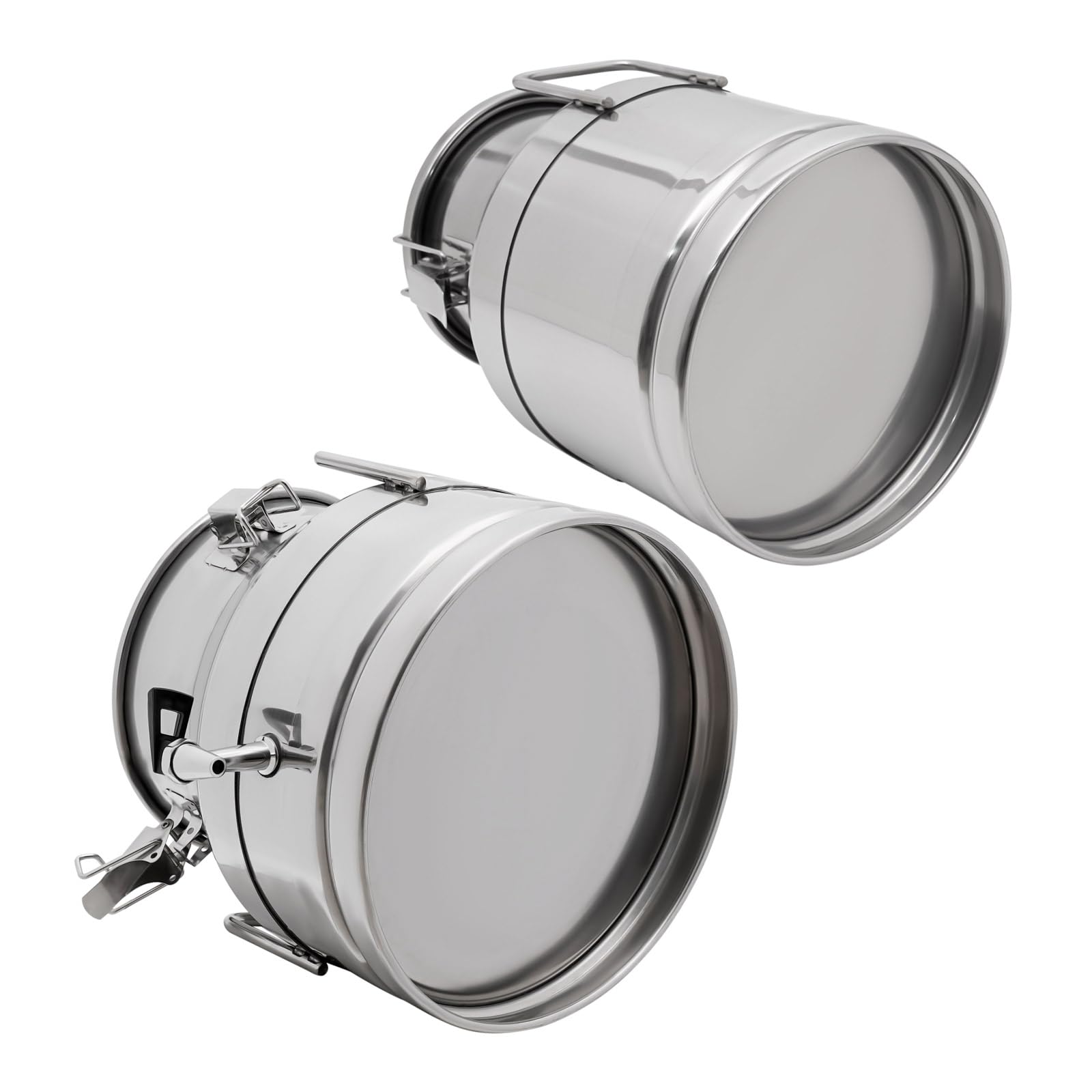 Milchkrug aus Edelstahl Milchkanne mit Deckel Auslaufsicherer Transportkanne Kaffeekanne Weinbehälter Edelstahlbehälter für Milch,Wein,Öl (10L)