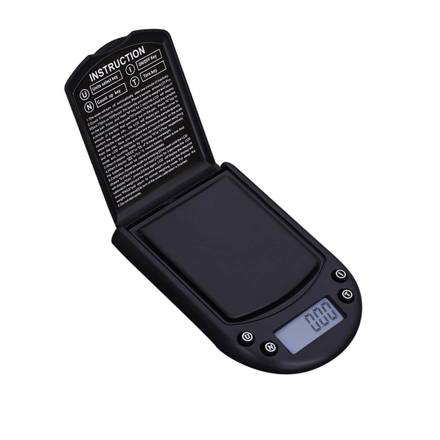 Digital Pocket Scale 100g × 0.01g - High-Precision Mini Jewelry Scale for Gold, Silver, Coins & Ingredients - Portable Palm-Sized Gram Scale with LCD Display, Tare Function & Protective Cover