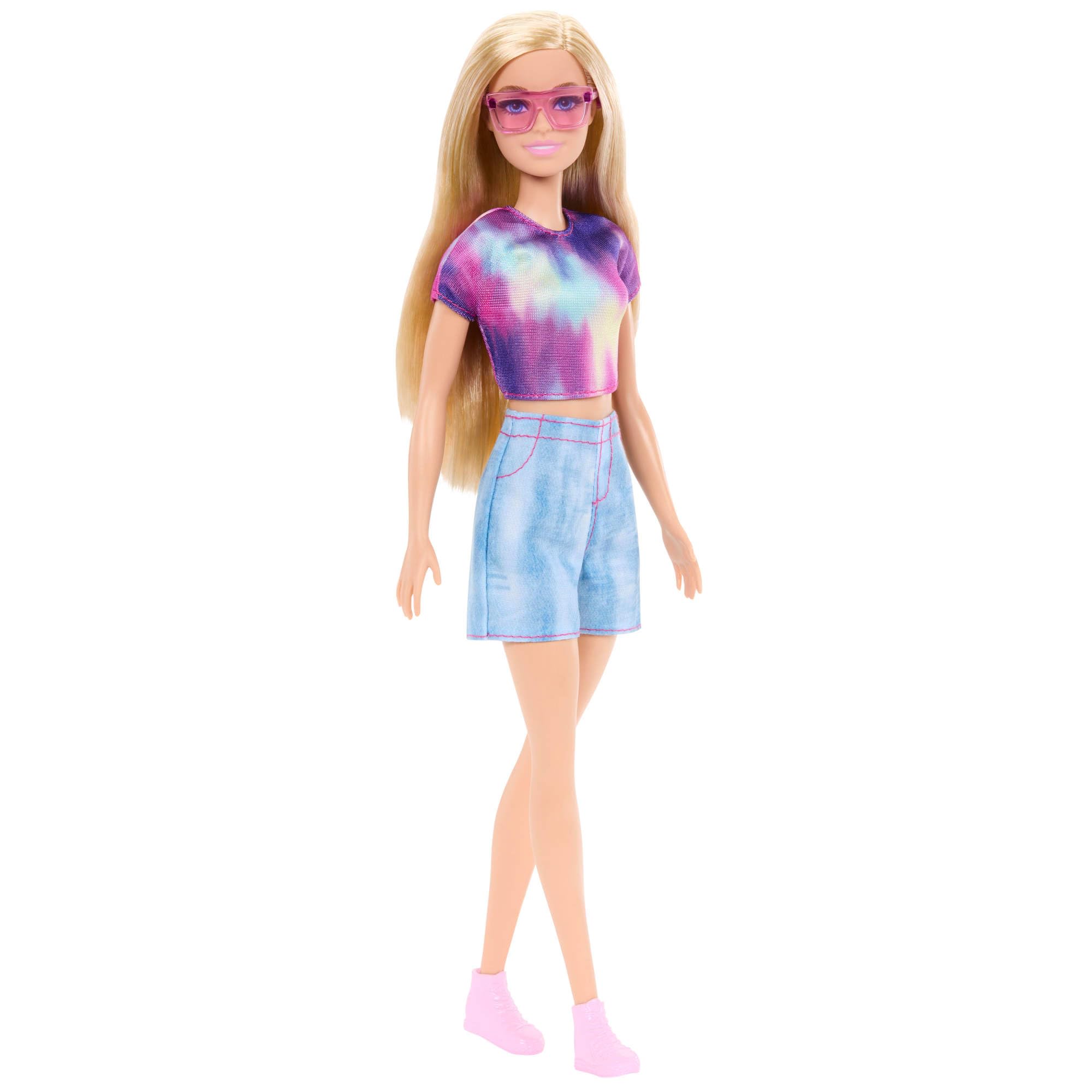 Barbie - Malibu, Bambola con Outfit Rimovibile e Accessori Inclusi tra Cui Gli Occhiali da Sole, Look Ispirato alla Serie Mysteries: Beach Detectives, Giocattolo per Bambini, 3+ Anni, JFV63