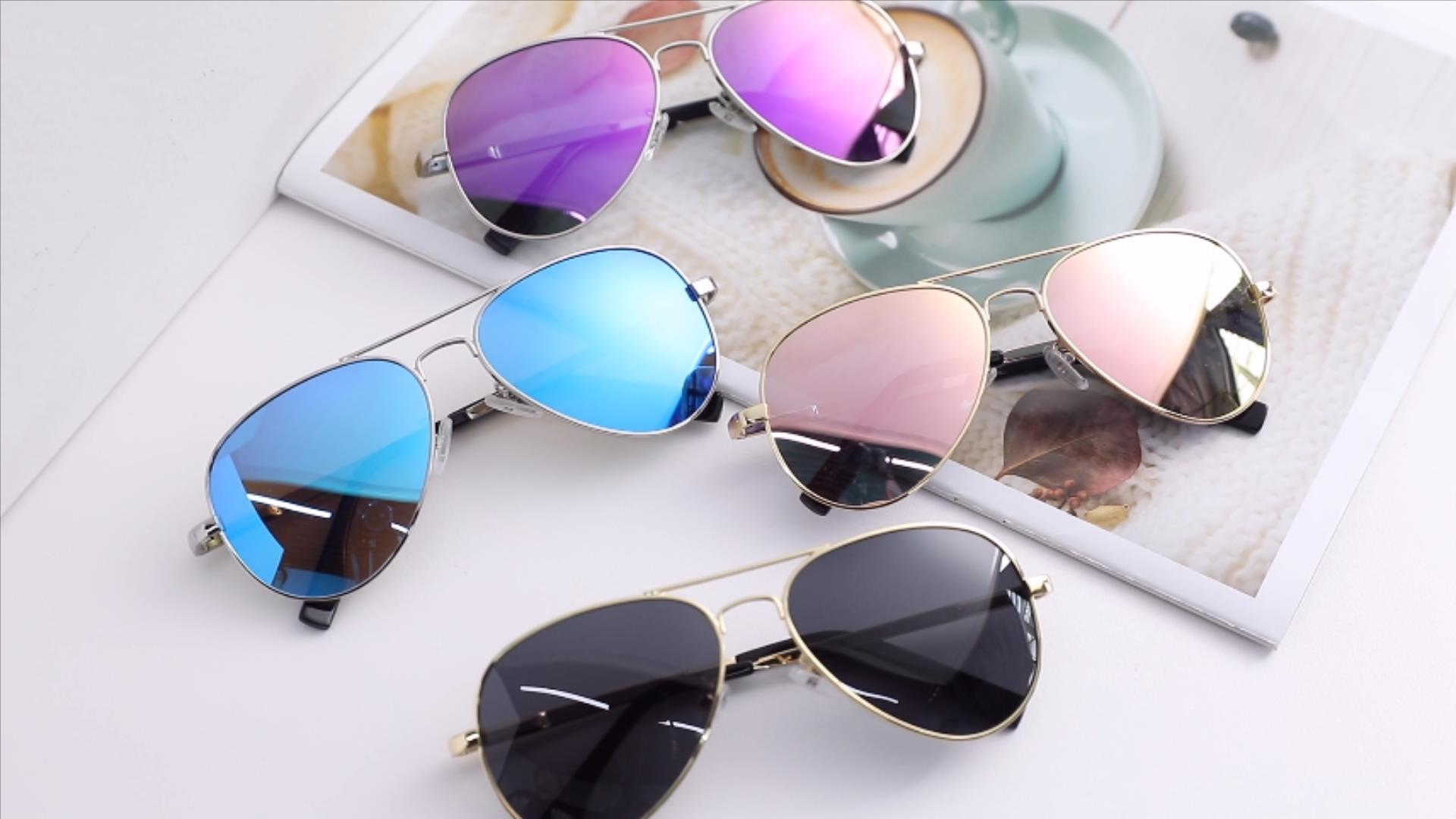 HOHENS Kids Polarized Aviator Sunglasses – Gunmetal/G15 Lens, UV400, 52mm For Small Faces - View #14