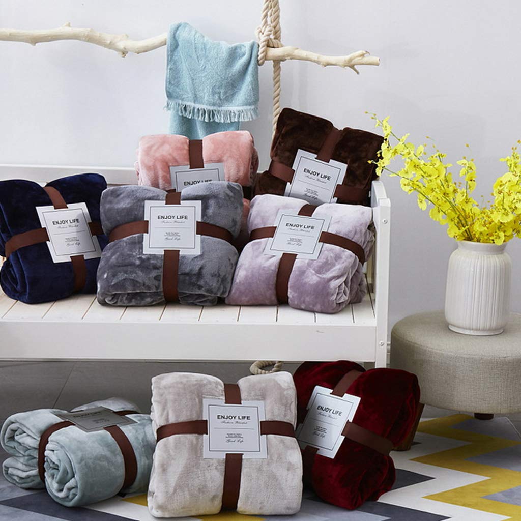 Manta de franela gruesa de microfibra de forro polar sintético de lujo para invierno, color liso, acogedora, sofá, cama, sábanas de felpa cálida, manta negra gruesa para sofá, guardería, cama, tamaño