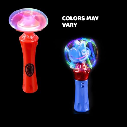 Miniatura 3 de Juguete de varita giratoria iluminada para niños – Spinner LED con orbitador mágico – Juguetes para autismo para niños y niñas – Divertido recuerdo