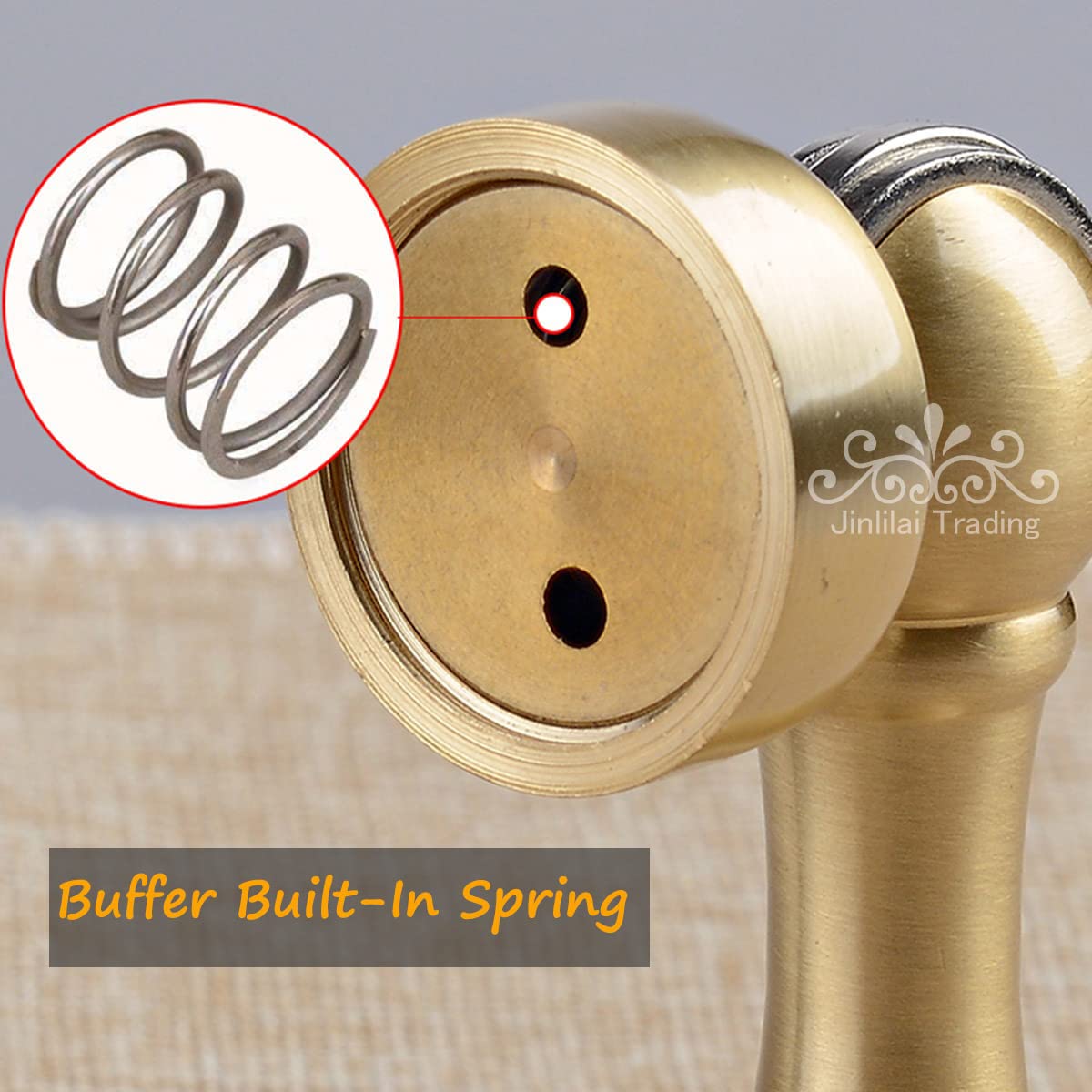 Amazon.co.jp: ドアストッパー、アンティーク真鍮製マグネット式ドア