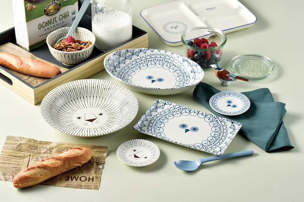 新品2点セット 美濃焼 ミッケ Mikke パスタ皿 ふくろう フクロウ Amazon|三郷陶器(Sango Toki) フクロウ パスタ皿 陶磁器 21cm